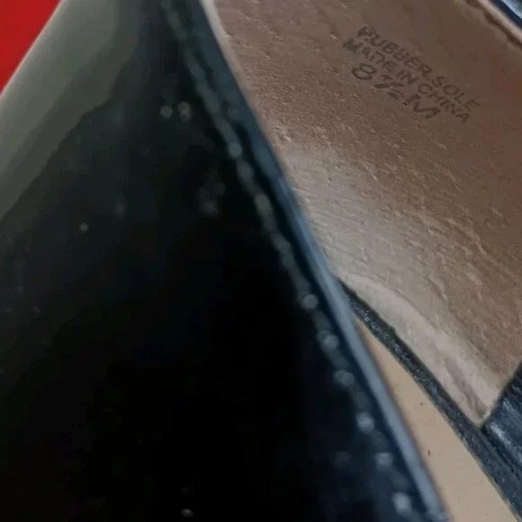 ANN TAYLOR Patent Leather MARY JANE Black FLATS Sz 8.5 M - Picture 11 of 15